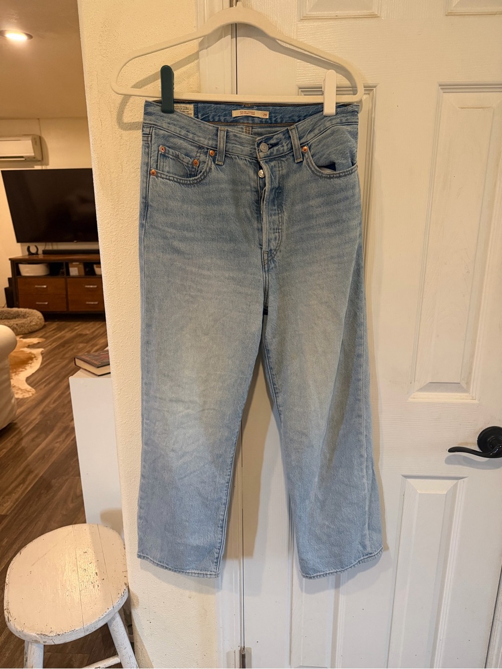 Levi's Light Blue High Rise Ribcage Straight Women's Jeans
